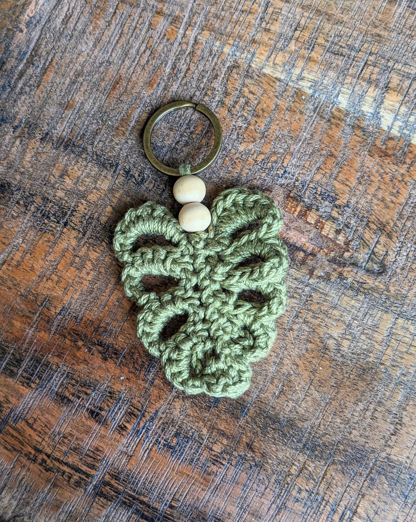 Monstera Leaf Keychain