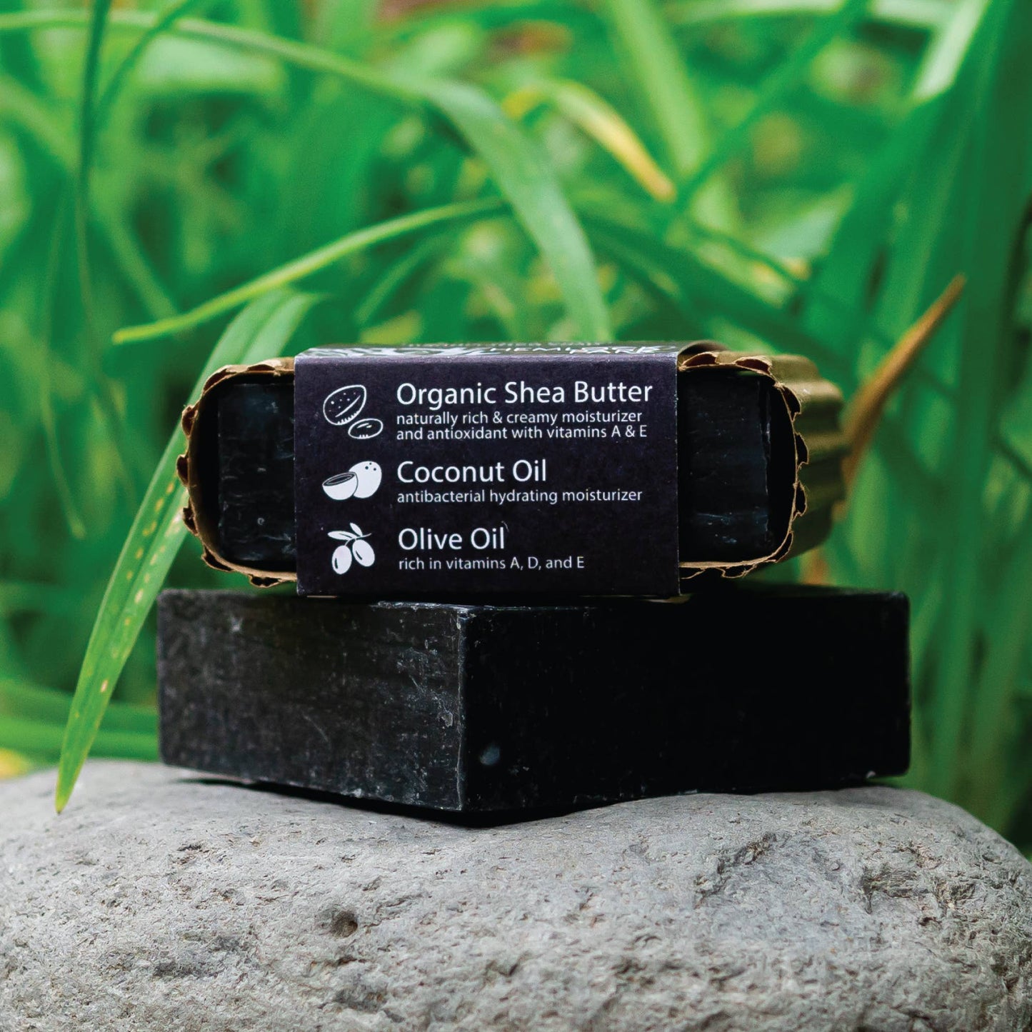 Oakmoss + Charcoal | Shea Butter Soap
