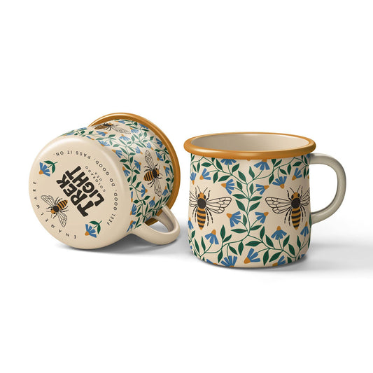 Enamel Coffee & Camp Mug | Honeybee | 16oz
